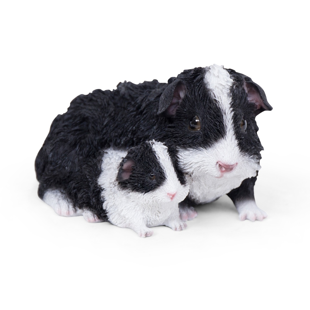 Decoratieve familie cavia's in polyresin (20x14xH11cm)