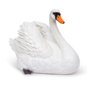 Decoratieve zwanen in polyresin (3 maten: van 16x8xH12cm tot 93x64xH65cm)