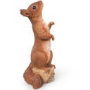 Écureuils déco en résine – charme forestier (3 tailles: de 10x11xH25cm à 15x16xH23cm)