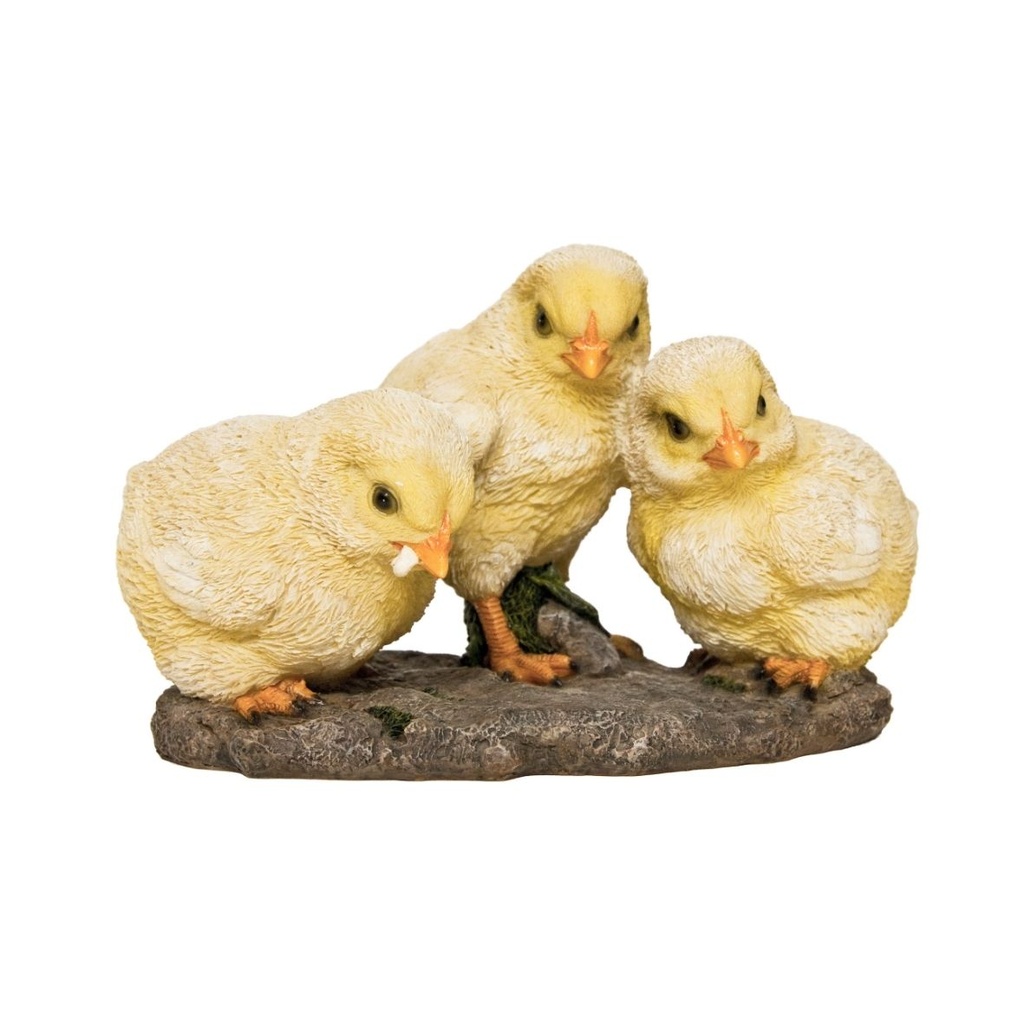Chick figurines – spring atmosphere (2 sizes: 8x8xH11cm and 19x11xH11cm)