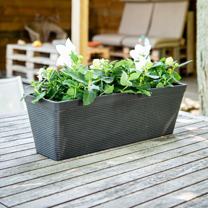 Balconnières recyclées Green Care – pratiques et décoratives (50x16xH16cm)