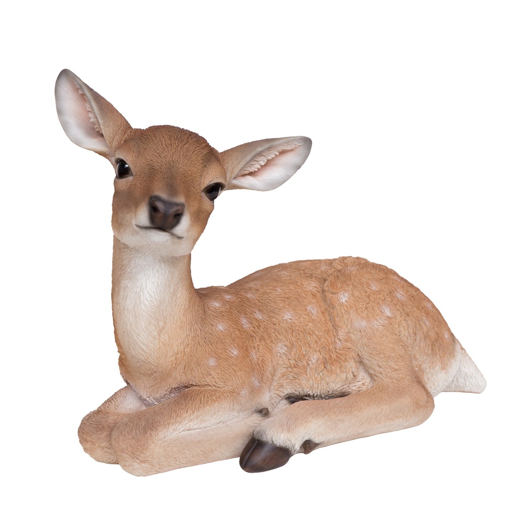 [11152956] Sculpture biche en résine (45x24h37cm)