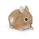 Decorative baby rabbit in polyresin (12x8h8cm)