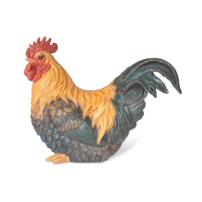 [11153070] Coq décoratif XXL en résine (60x29h47cm)