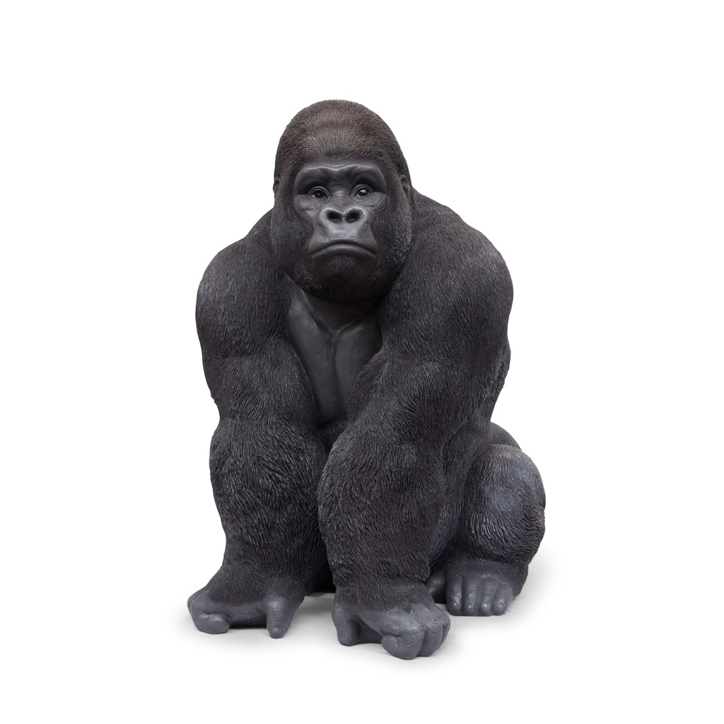 [11154059] Gorilla-Skulptur in Polyresin – garantierte visuelle Wirkung (90x73h108cm)