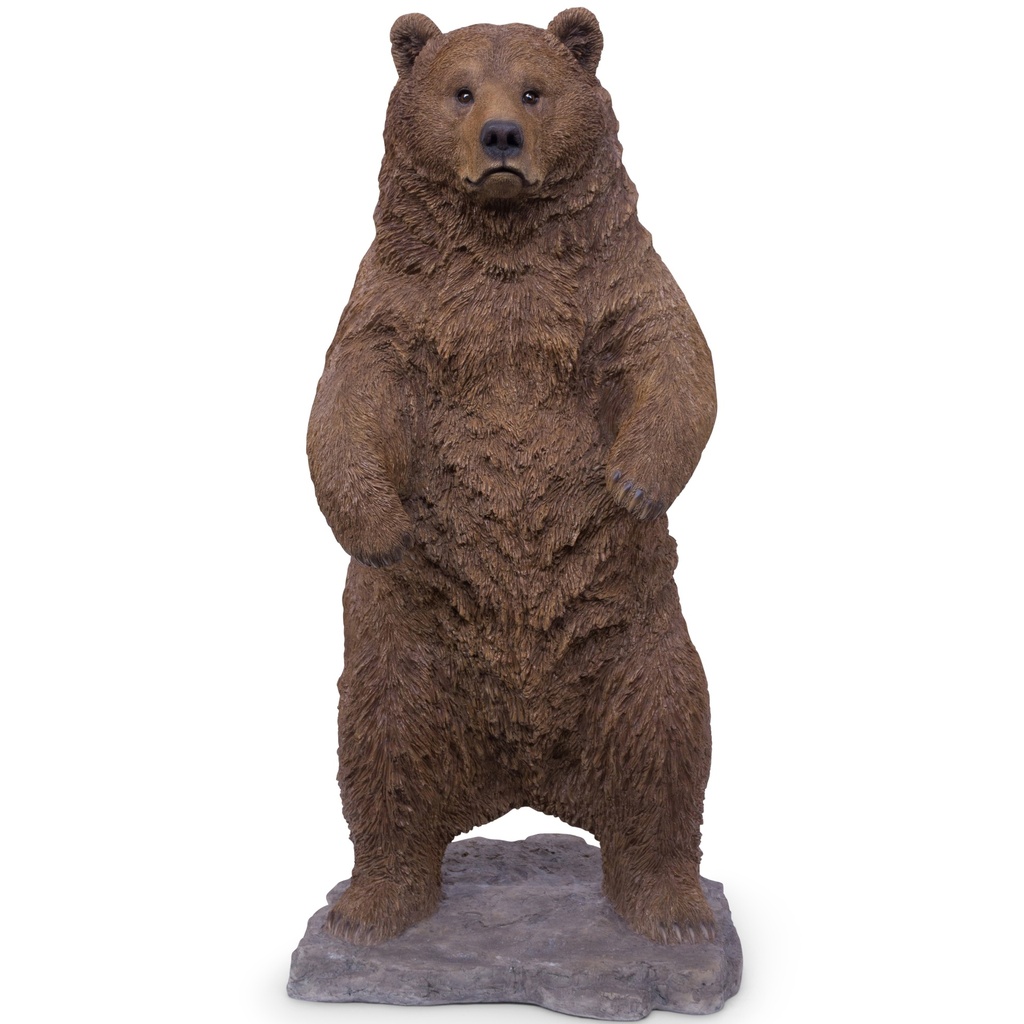 STATUE OURS BRUN DEBOUT