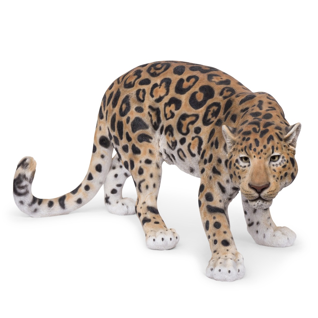 [11154072] Leopard sculpture in polyresin – grace and character (116x48h56cm)