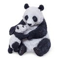 POLYRESIN PANDA MIT BABY 
