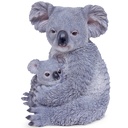 Koala + Baby Skulptur in Polyresin (21x19h26cm)