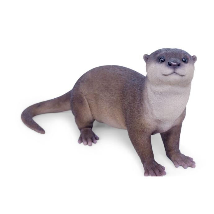[11154084] Running decorative otter – realistic polyresin (34x16h17cm)