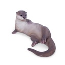Lying decorative otter – realistic design polyresin (30x15h13cm)