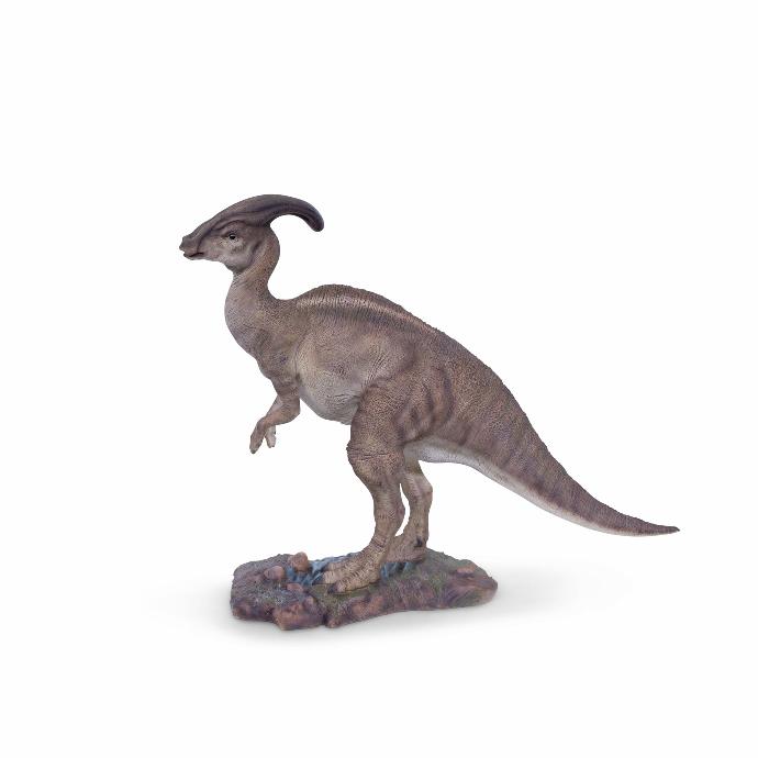 [11154091] Parasaurolophus dinosaurus sculptuur – prehistorisch thema tuin (79x24h65cm)