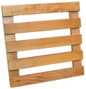 Square wooden rolling platform (35x35cm)