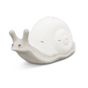Escargot en céramique blanc-gris – déco douce (24x17h14cm)