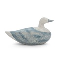 Canard décoratif en céramique effet basalte (25x10h14cm)