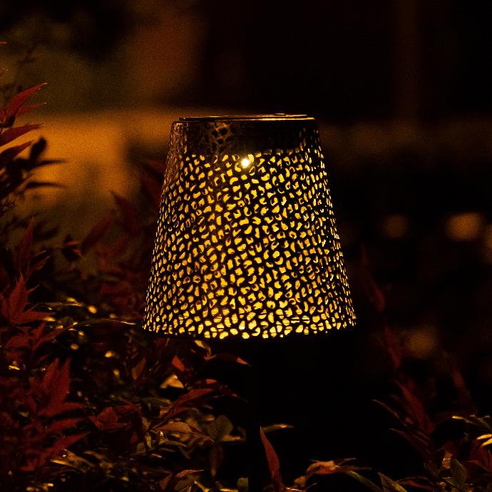 SOLAR STAKE GOLD LAMP