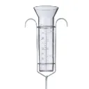 Pluviomètre décoratif en métal – design spiralé (h94cm)