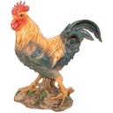 Dekorativer Hahn in Polyresin – realistische Ausführung (38x17h42cm)