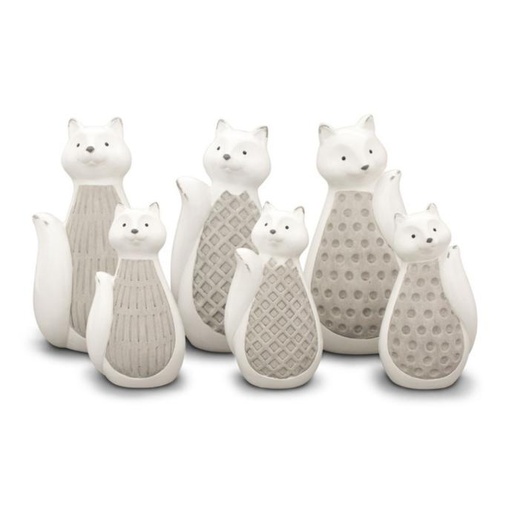 WEB-CERAMIC FOX WHITE ON GREY
