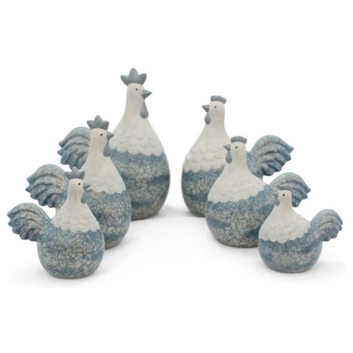 WEB-CERAMIC ROOSTER & HEN BASALT