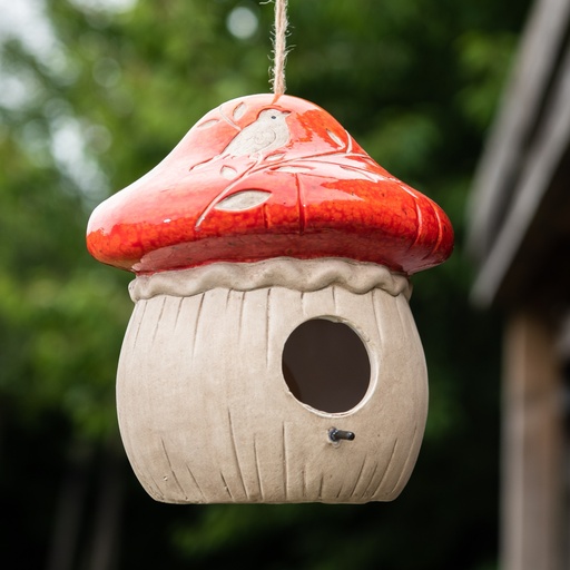 WEB-CERAMIC MUCHROOM Ø17H19CM