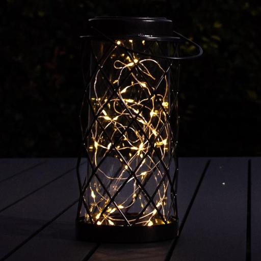 WEB-SOLAR LANTERN CARAT Ø12h27cm