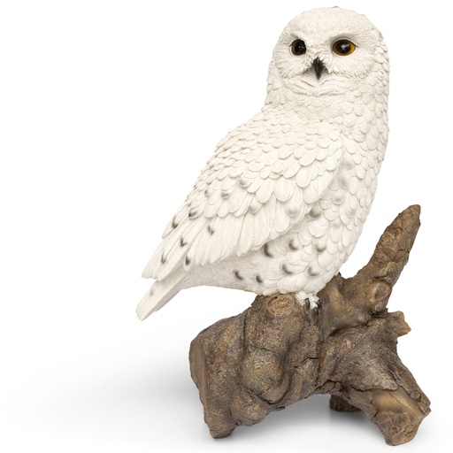 [11152915] POLYRESIN OWL SNOWY