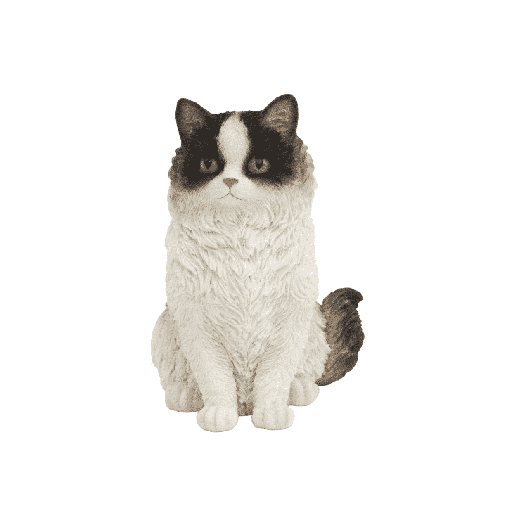 POLYRESIN PERSIAN CAT STANDING