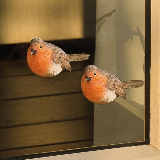 [11153228] POLYRESIN ROBIN MAGNET