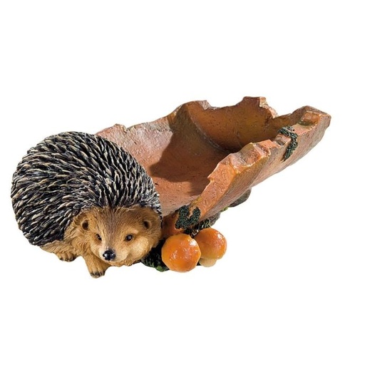 [11154002] POLYRESIN HEDGEHOG SEED FEEDER