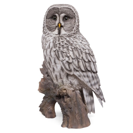 POLYRESIN OWL GREAT GREY