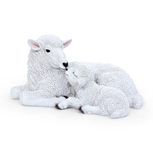 [11154100] STATUE MOUTON AVEC AGNEAU