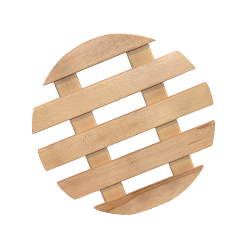 [13196000] PLATEAU ROULETTES BOIS ROND