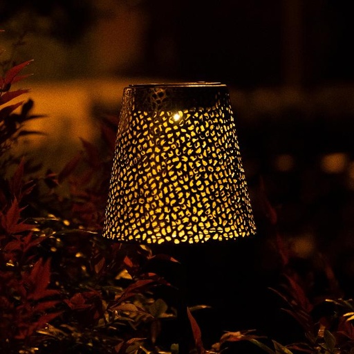 [70703462] SOLAR STAKE GOLD LAMP