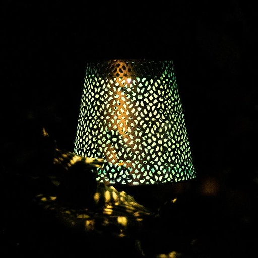 [70703479] SOLAR STAKE SILVER LAMP